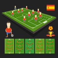Soccer world cup team presentation