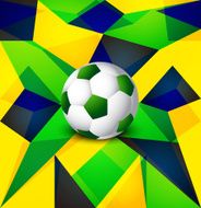 Beautiful Brazil flag colors concept beautiful soccer texture vector background