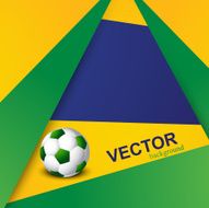 Beautiful Brazil flag concept stylish wave Soccer