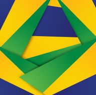 Beautiful Brazil colors concept card colorful background vector