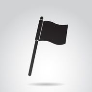 Flag icon isolated on white background