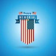 Flag of America to memorial day N2