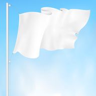 white waving flag