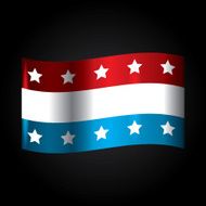 AMERICAN BAGDE AND FLAG N10