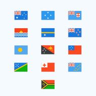 Oceanian Country Flags N4