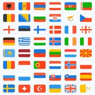 Flags of Europe complete set N5