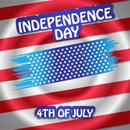 4th Of July American Independence Day Vector Illustration N35