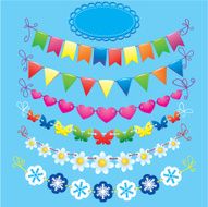 Bunting and garland set N3