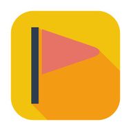 Flag flat single icon N8