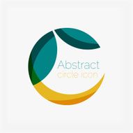 Abstract symmetric geometric shapes business icon N4