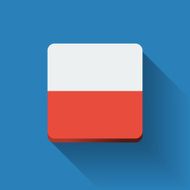 button with flag of Poland N2