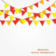Background with garlands vector illustration