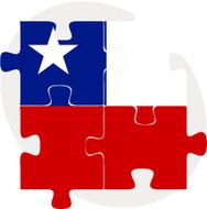 Chile Flag in puzzle N2