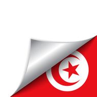 Tunisia Country Flag Turning Page