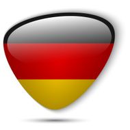 Germany Flag Glossy Button N3
