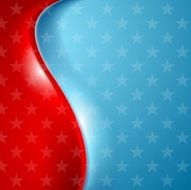 Abstract wavy usa stars background