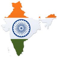 India Flag Map N7