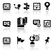 Navigation vector icons set EPS 10