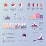 Set of infographics illustration background