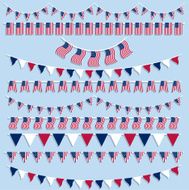 American Flag Bunting N3