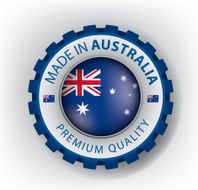 australia seal australian flag (Vector Art)