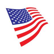 Vector of US flag graphics