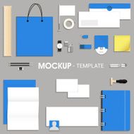 Blank corporate identity kit or mock up