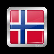 Flag of Norway Metal Icons