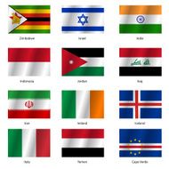 Set Flags of world sovereign states N28
