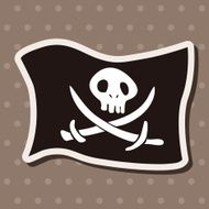 Pirate flags theme elements N17