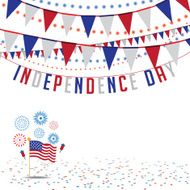 Independence Day bunting background EPS 10