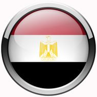 egypt flag gel metal button