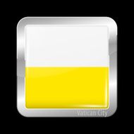 Flag of Vatican City Metal Icons N2