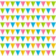 Seamless pattern with party flags N4