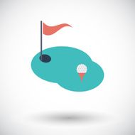 Golf single icon