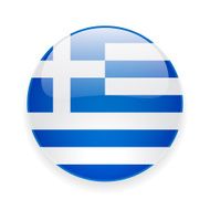 Round icon with flag of Greece N2