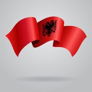 Albanian waving Flag Vector illustration