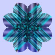 Abstract violet flower