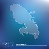 Map of Martinique