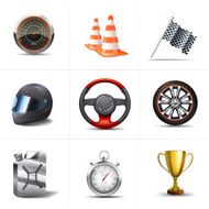 Racing Icons Set