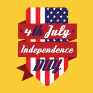 4th July American Independence Day Design