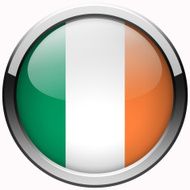 ireland flag gel metal button