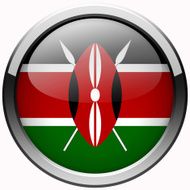 kenya flag gel metal button
