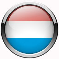 luxembourg flag gel metal button
