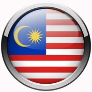 malaysia flag gel metal button