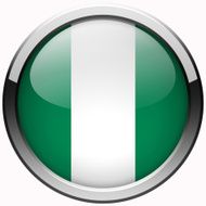 nigeria flag gel metal button