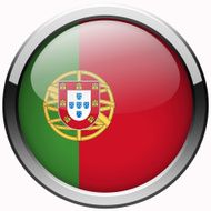 portugal flag gel metal button