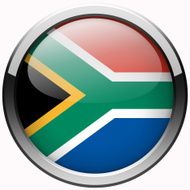 south africa flag gel metal button