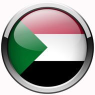 sudan flag gel metal button