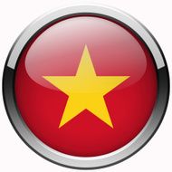 vietnam flag gel metal button
